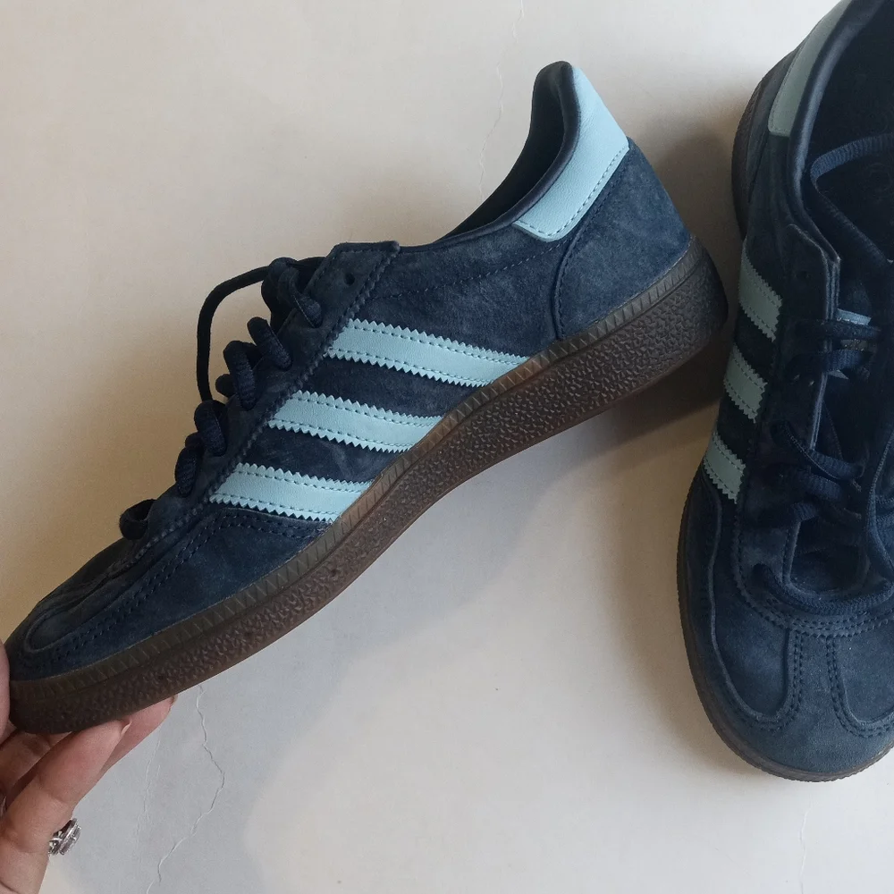Adidas Handball Spezial Original Retro Suede Blue Nostalgia Sneakers